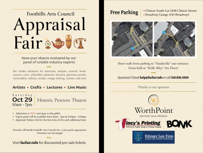 Foothills Arts Council Appraisal Fair