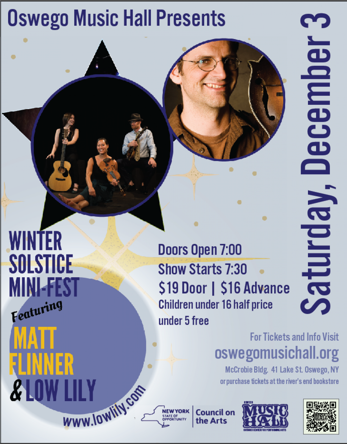 Winter Solstice Mini-fest at the Oswego Music Hall 
