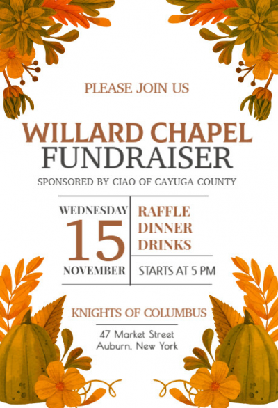 Willard Chapel Fundraiser Dinner